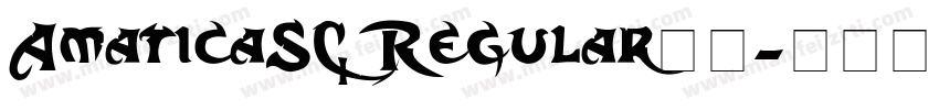 AmaticaSC Regular字体字体转换